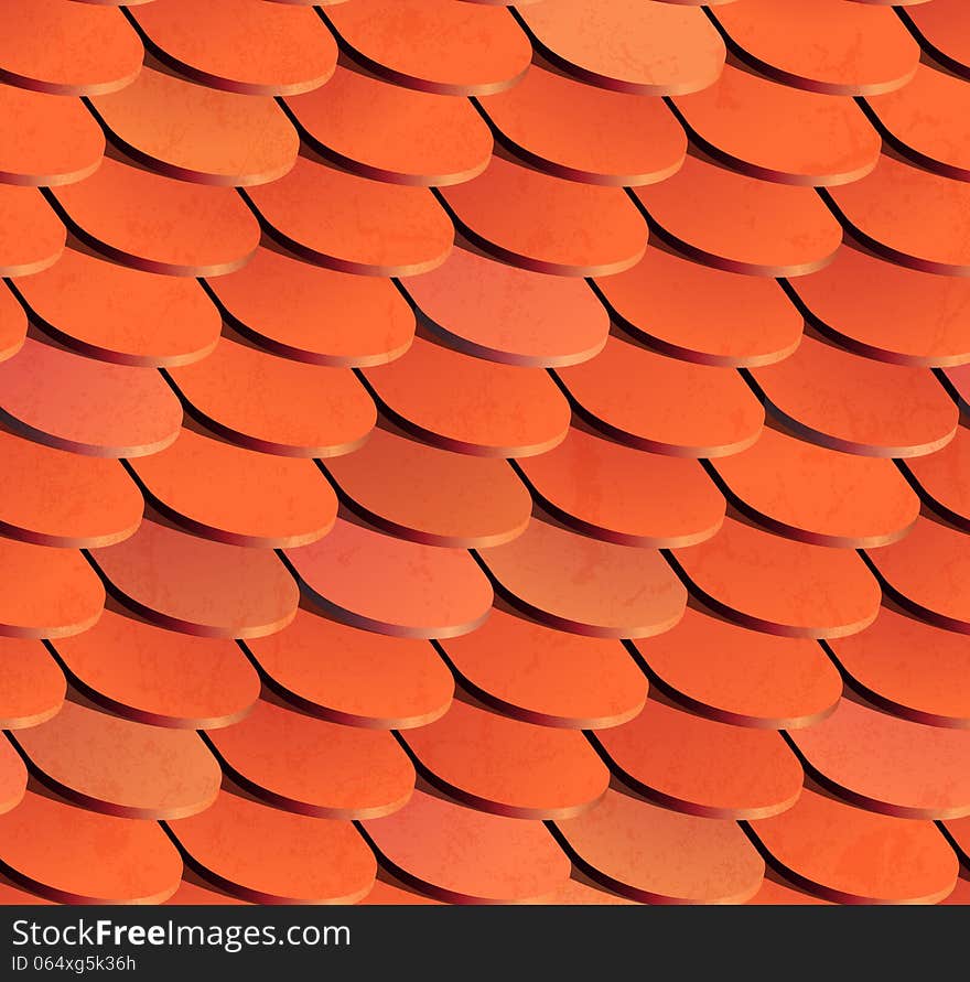 Seamless roof tiles. EPS 10 vector illustration. Seamless roof tiles. EPS 10 vector illustration.