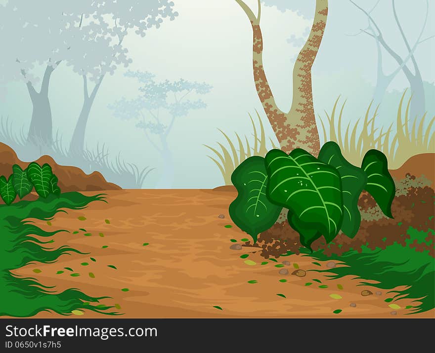 Beautiful tropical nature landscape background. Beautiful tropical nature landscape background