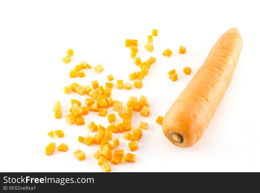 Carrot Isolated On White  Background