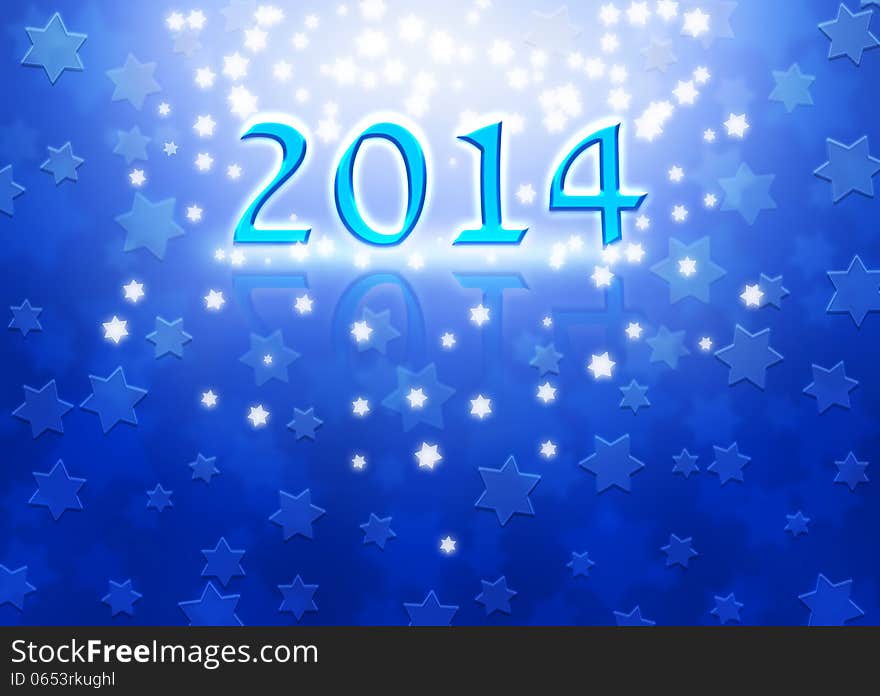 New Year background with Magen David stars