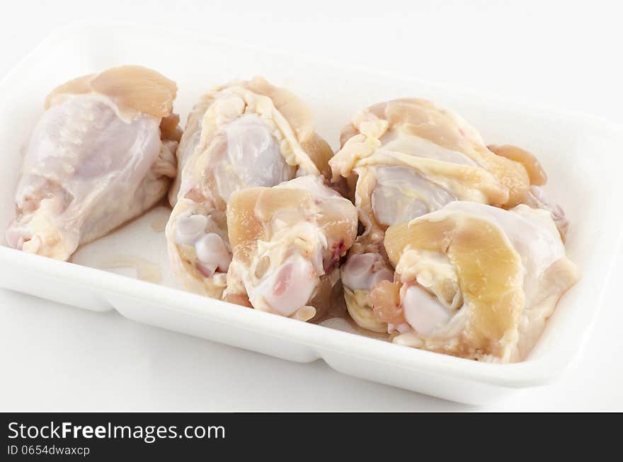 Fresh Chicken Isolated On White Background