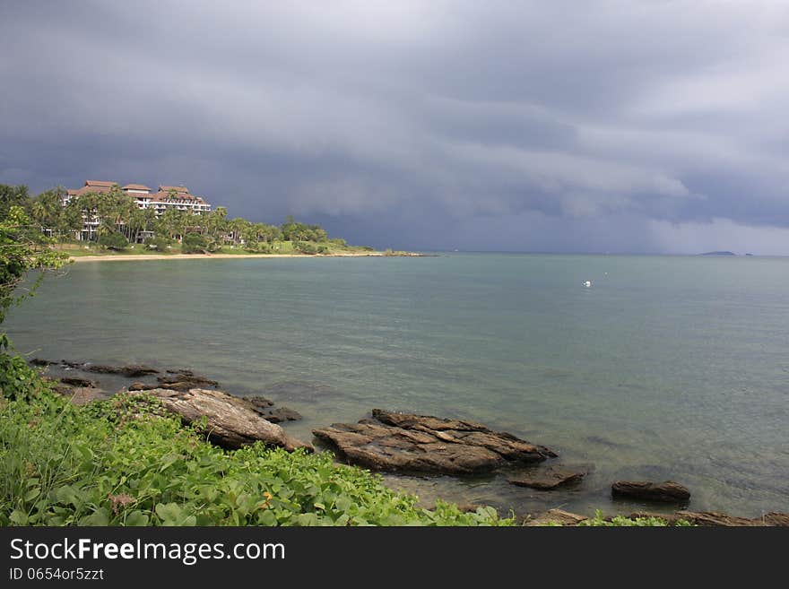 Far View From Walk Way To Pier At Khao Laem Ya National Park