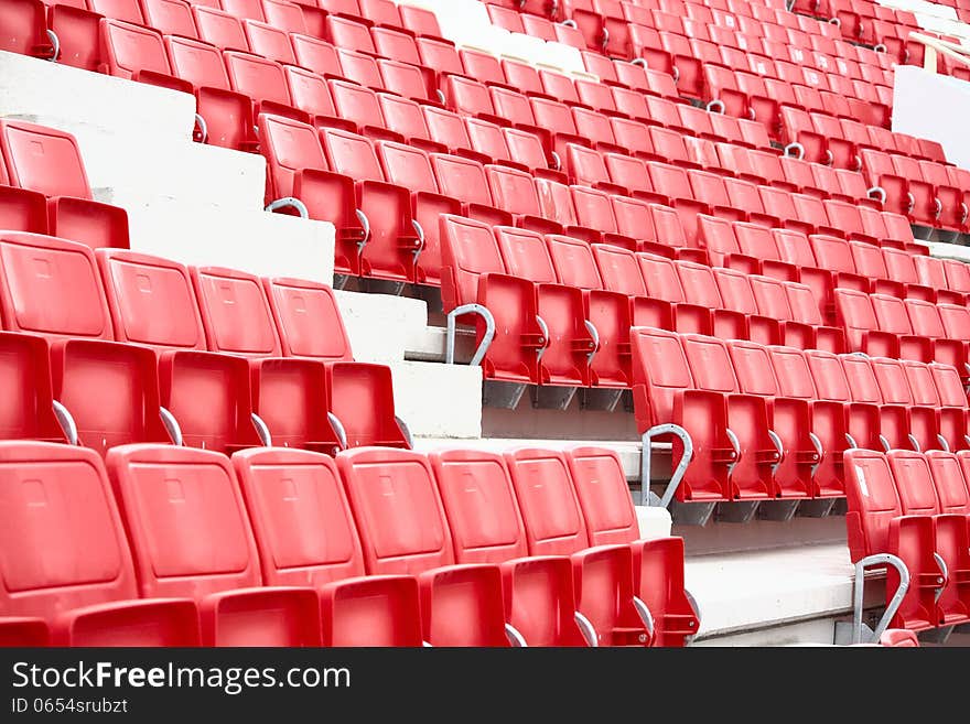 Chairs in the stadium