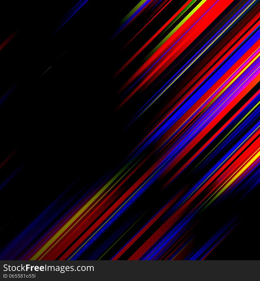 Striped abstract design on dark background.