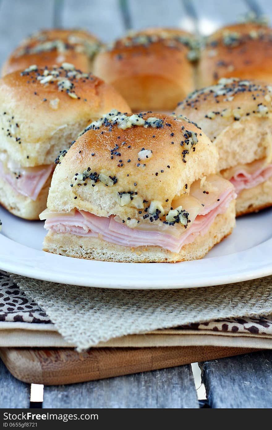 Ham and Cheese Sandwiches