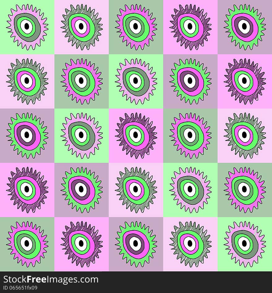 Seamless Color Abstract Pattern