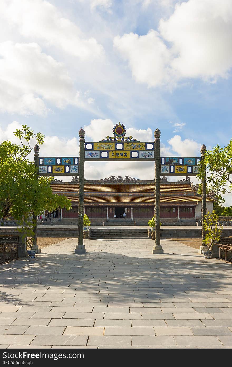 Palace of Supreme Harmony at Citadel of Hue, where the Kings of Nguyen Dinasty got the Coronation