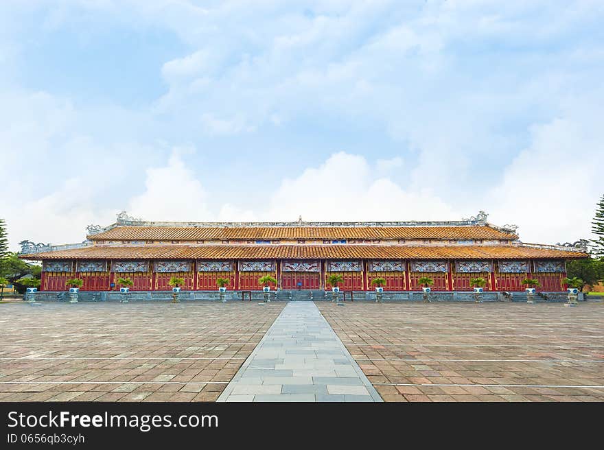 Temple of the Generations in Citadel, Hue - Imperial City, the Unesco World Heritage Site