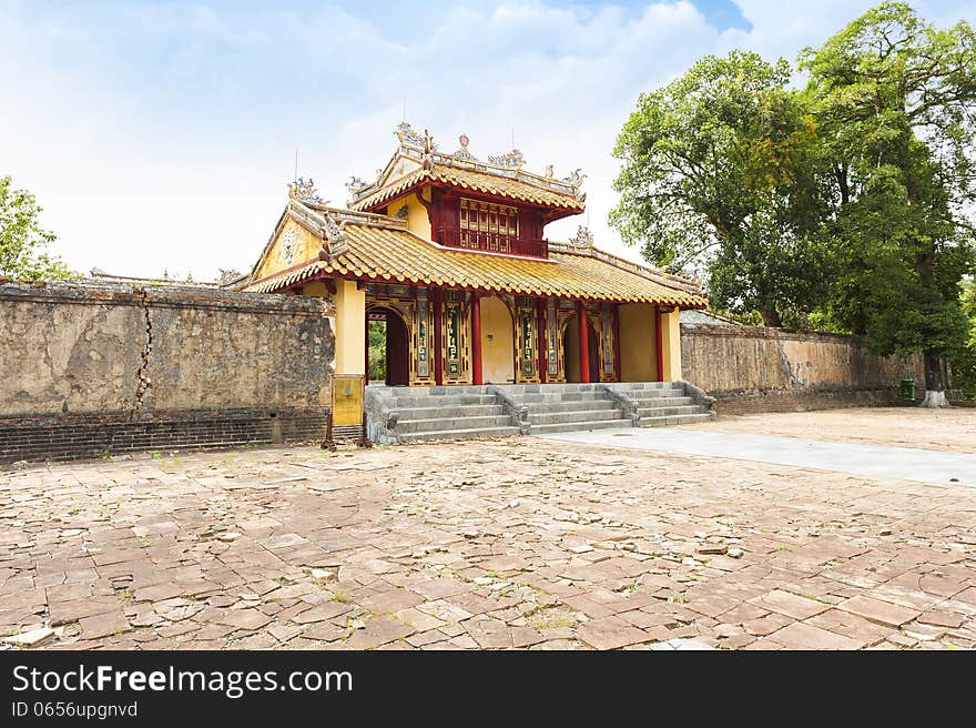 Hien Duc Gate at Minh Mang tomb - The Imperial City of Hue, VIet