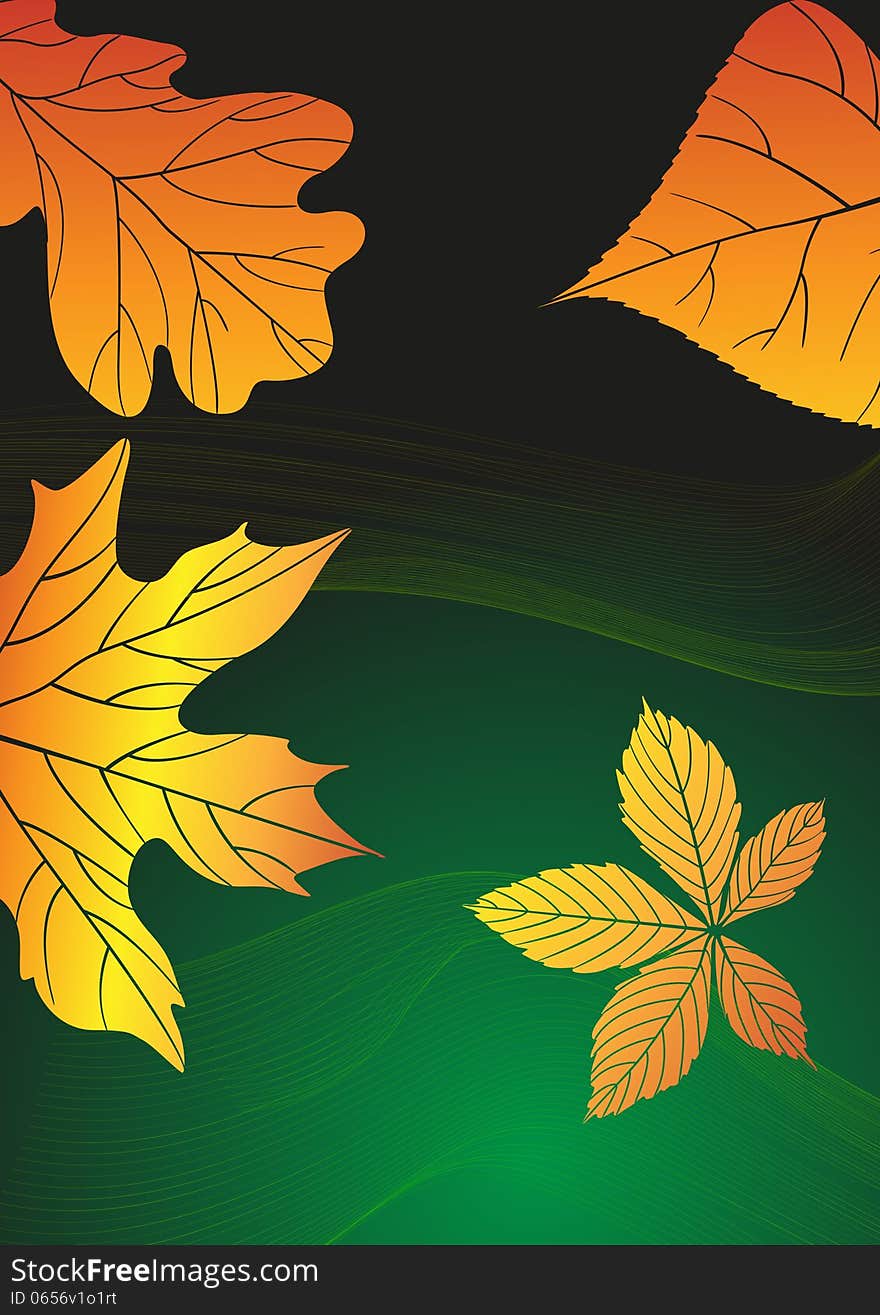 Abstract Autumn Background. Vector Illustration. Eps 10.