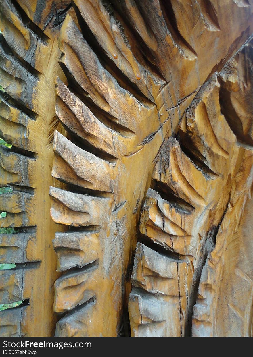 Carving texture wood