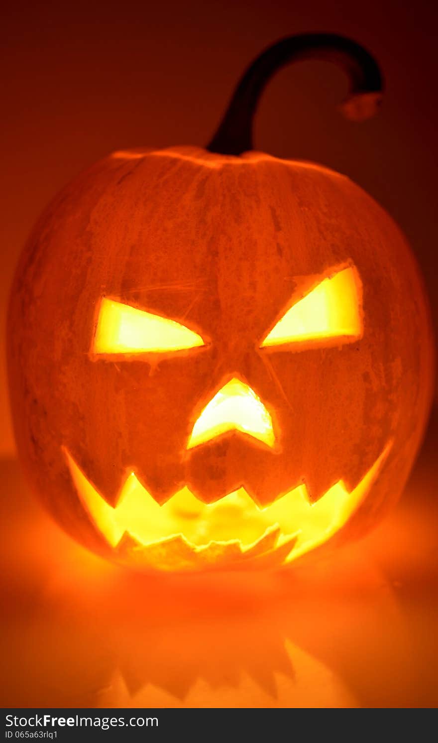 Halloween Pumpkin Head Glowing in The Dark