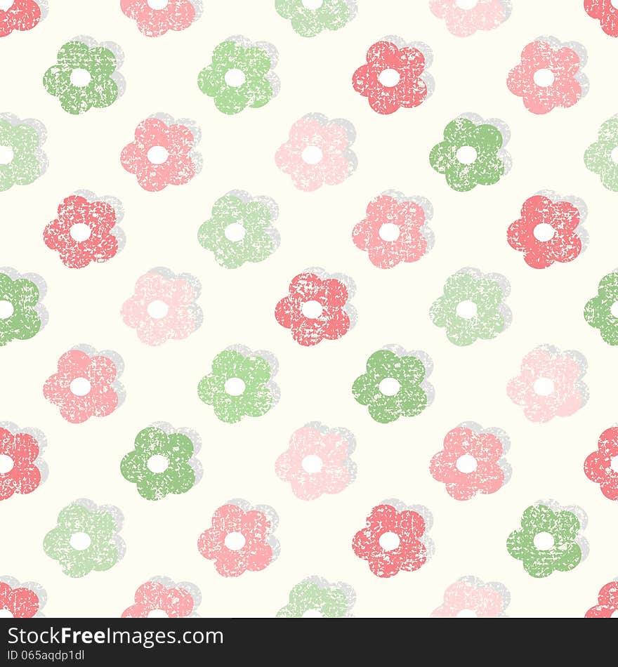 Simple floral shabby background