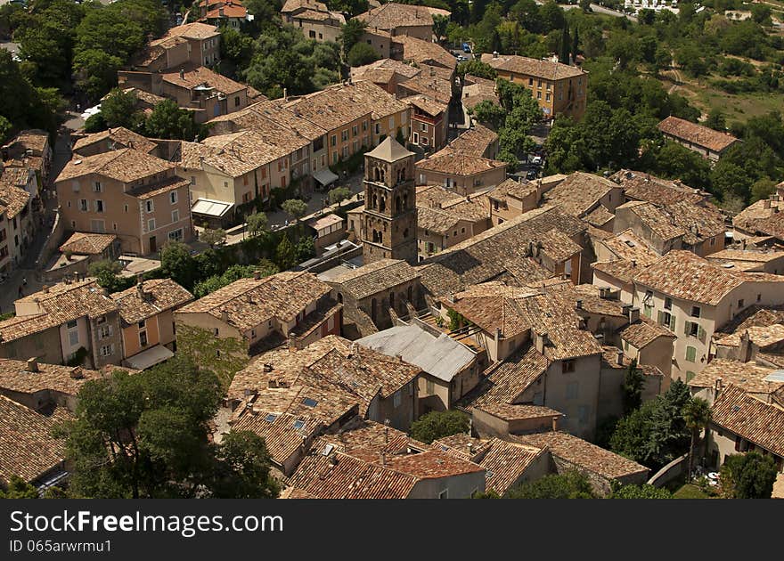 One of the Most beautiful villages of France in in southeastern France. One of the Most beautiful villages of France in in southeastern France