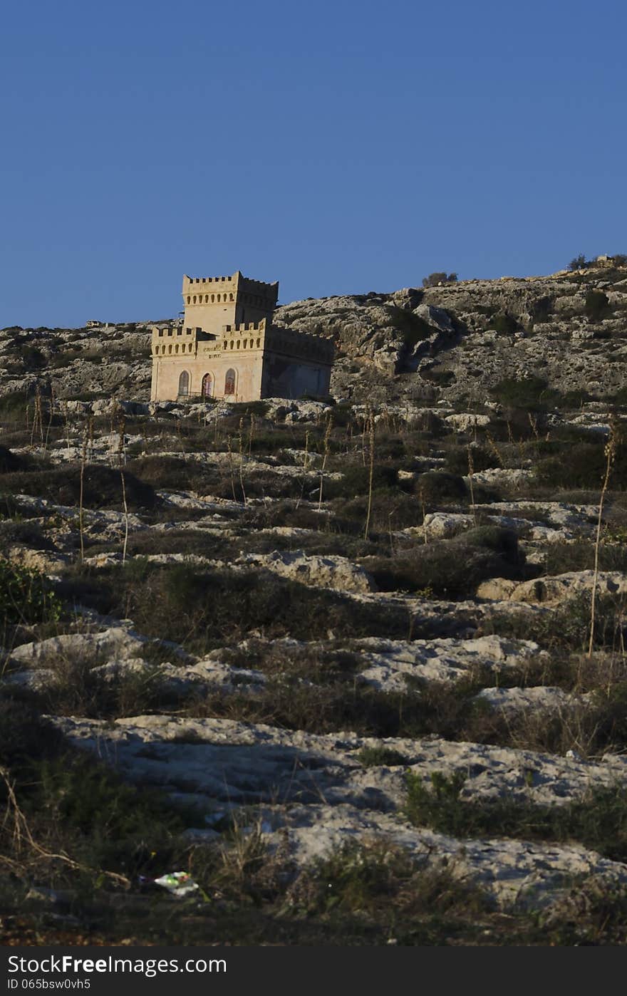 Small Castle in countryside, Malta