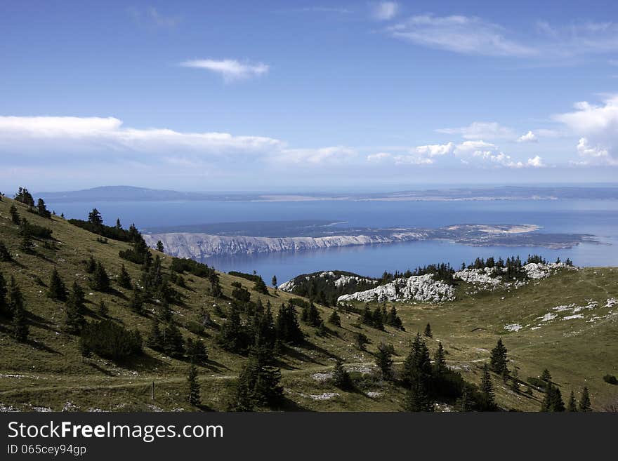 Landscape of the Velebit National Park