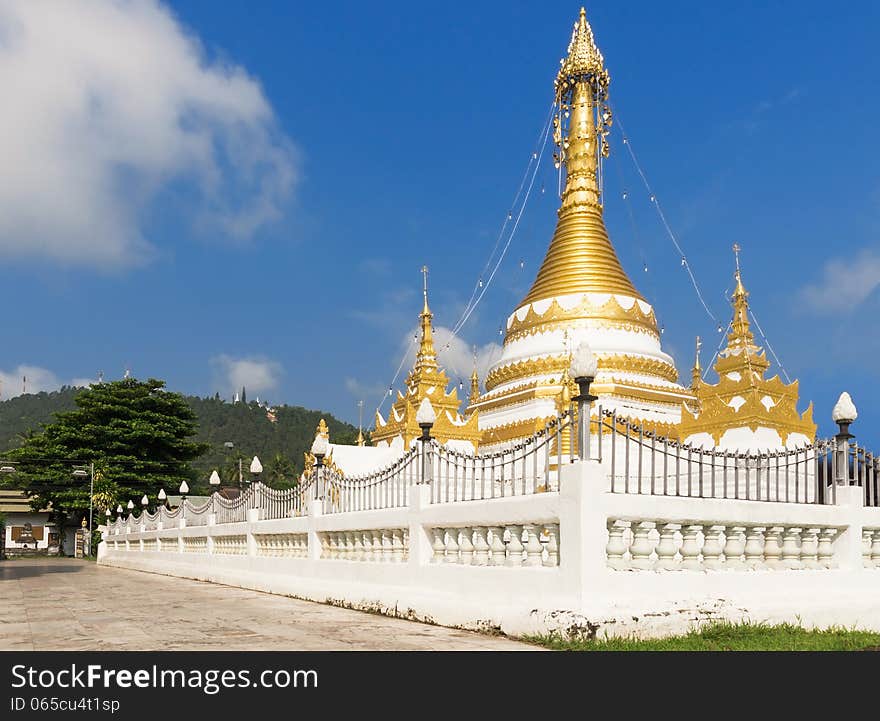 Thailand Gold Stupa Pagoda