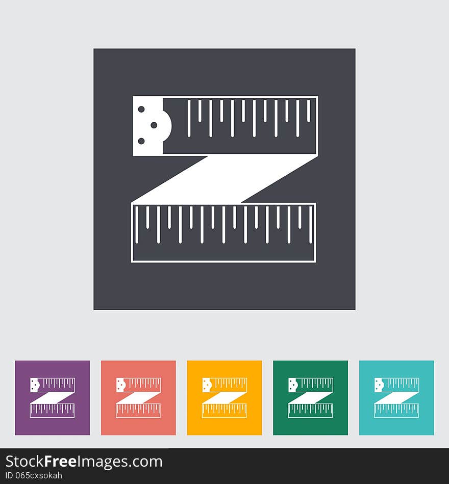 Centimetr flat icon. Vector illustration EPS. Centimetr flat icon. Vector illustration EPS.