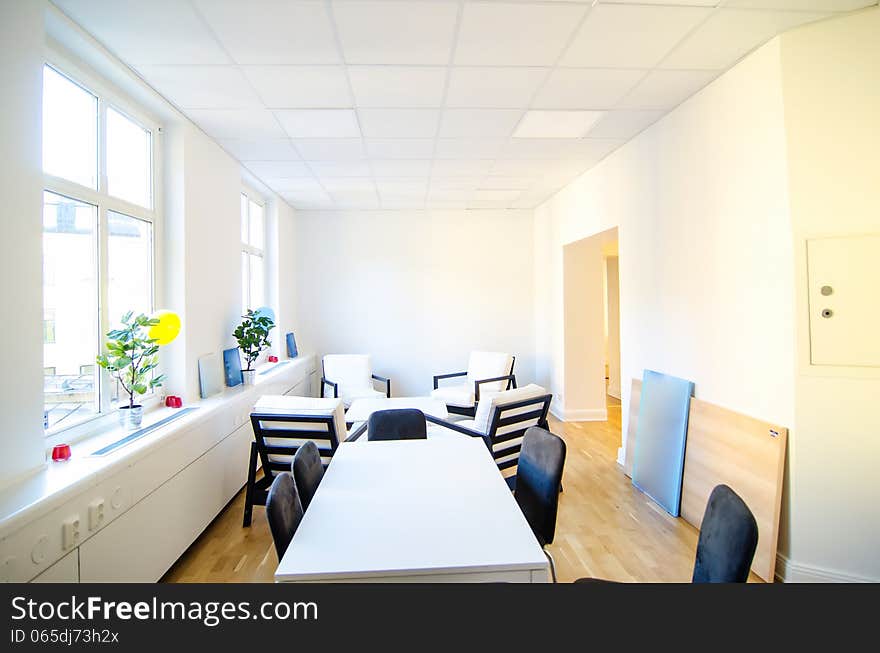 Comference room with light and simple design. Comference room with light and simple design