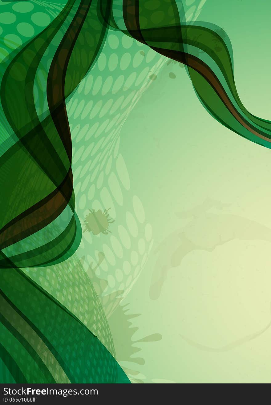 Abstract Green Background. Vector Illustration. Eps 10.