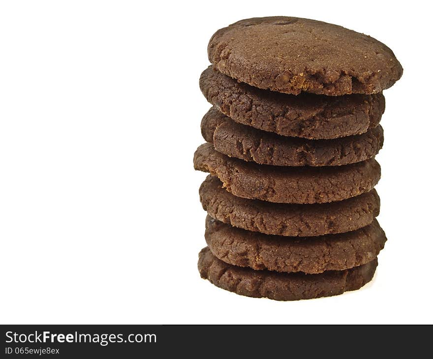 Chocolate cookie stack