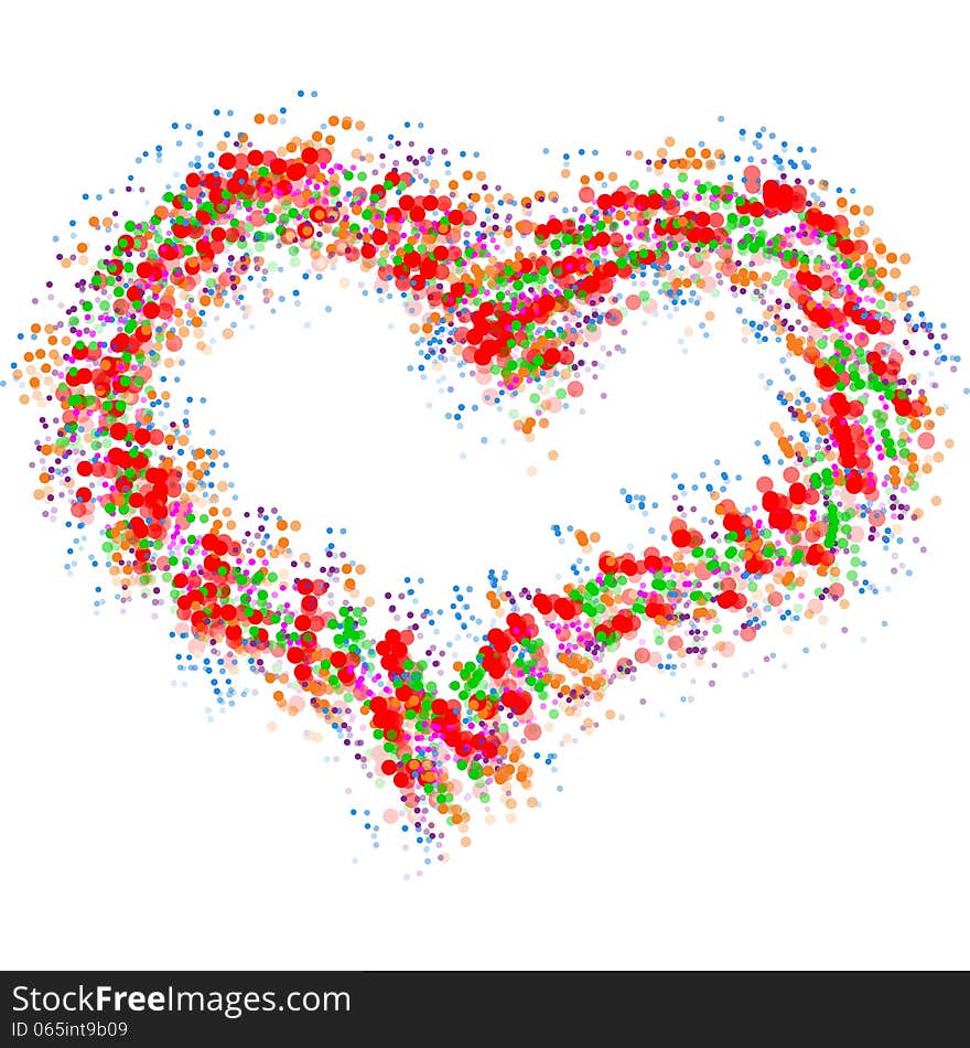 Abstract Colorful Heart