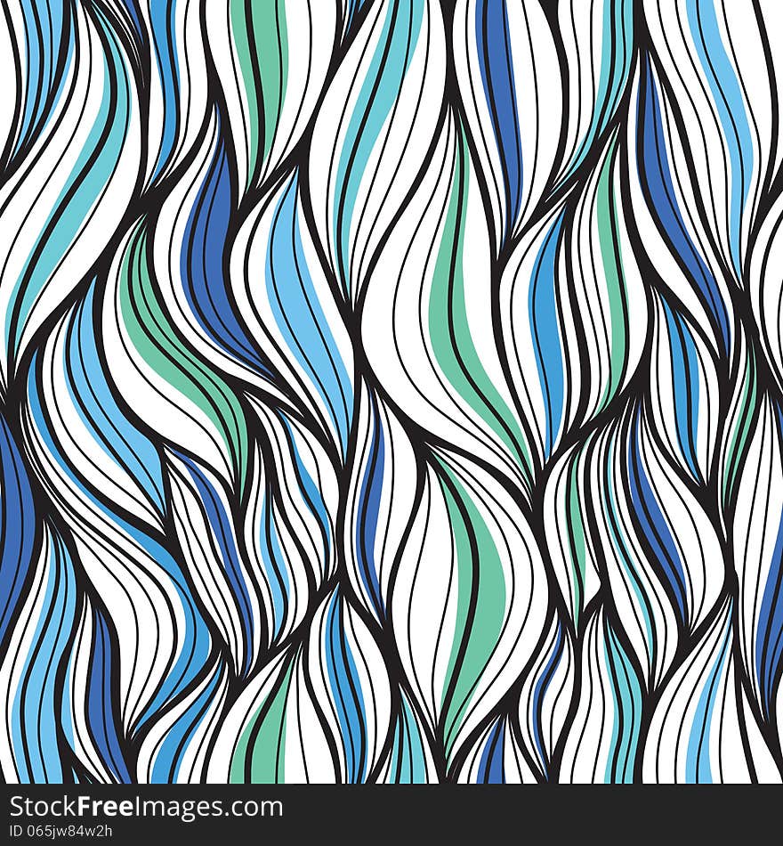 Seamless abstract pattern. A dynamic and continuou