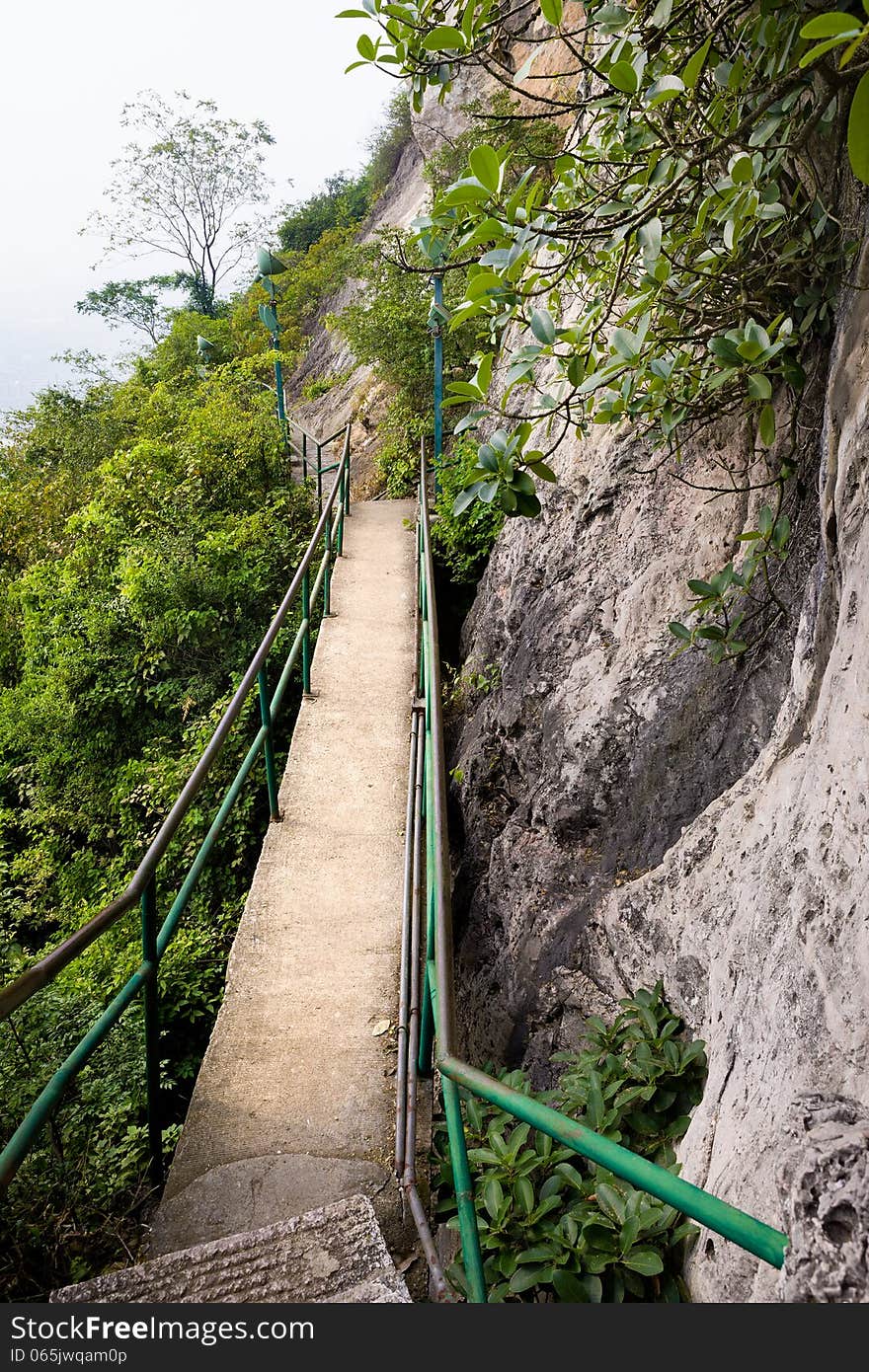 Rocky hill path