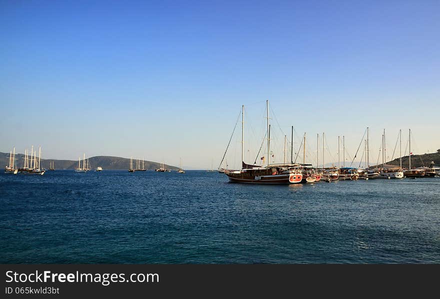 Yachts in the morning