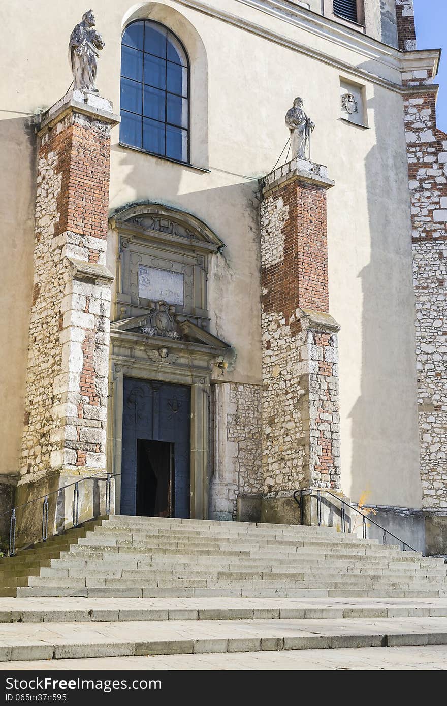 Entrance ,Benedictine Abbey in Tyniec