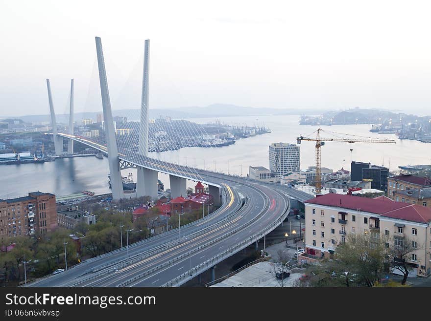 Big suspension bridge