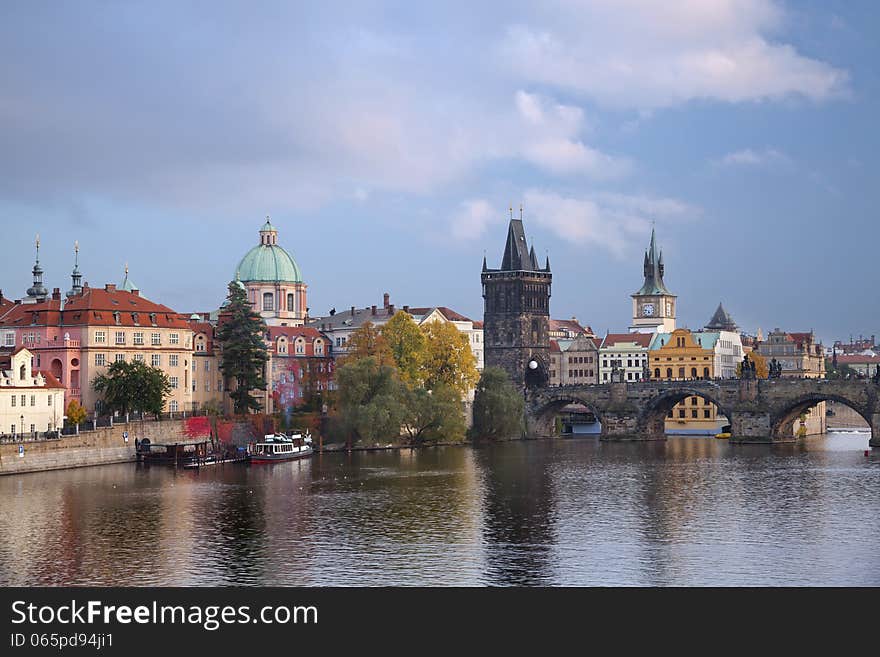 Image of Prague, capital city of Czech Republic, during autumn afternoon. Image of Prague, capital city of Czech Republic, during autumn afternoon.