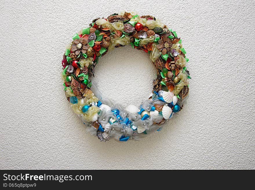 Christmas wreath decoration for walls