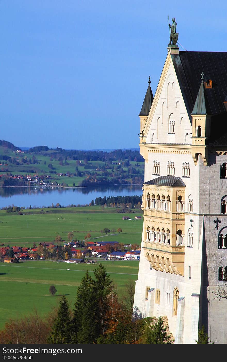 Neuschwanstein castle in  Germany