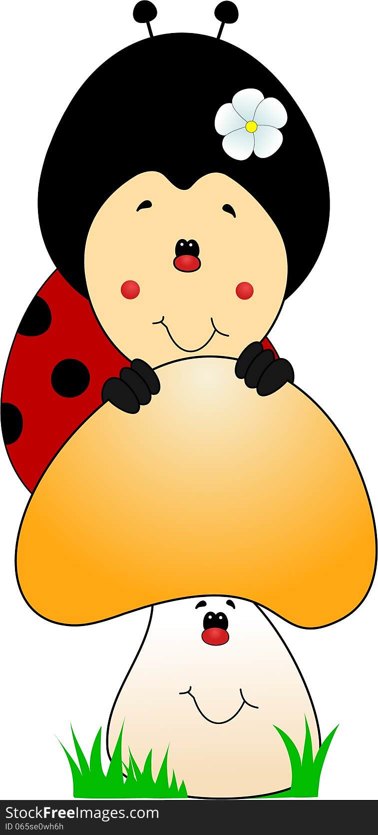 Cute ladybug cartoon