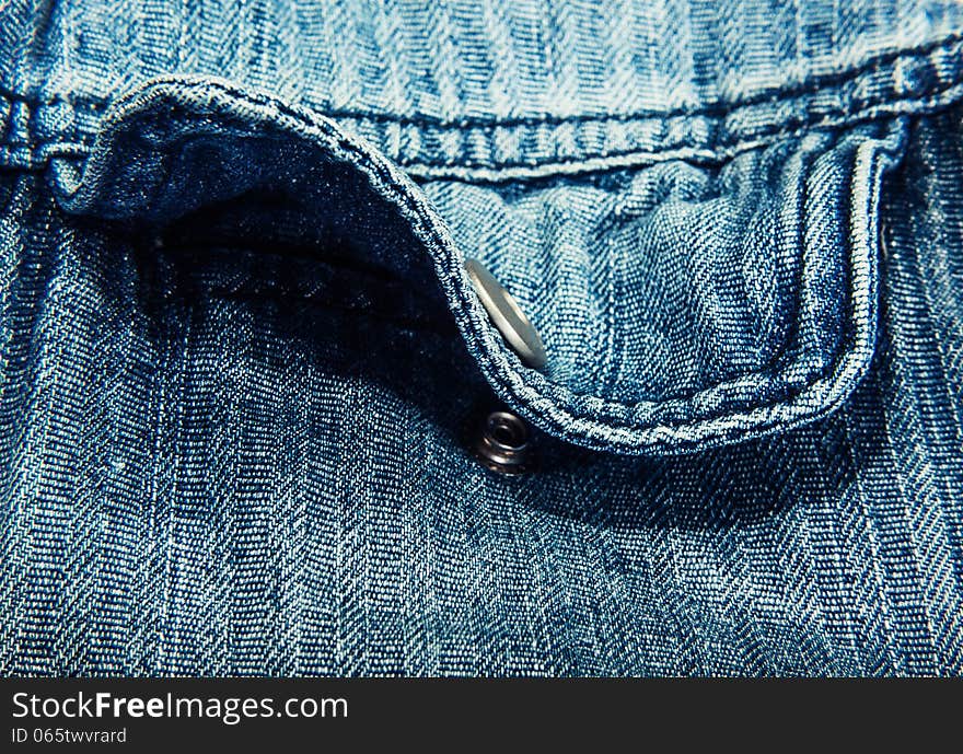 Jeans fabric with a pocket background