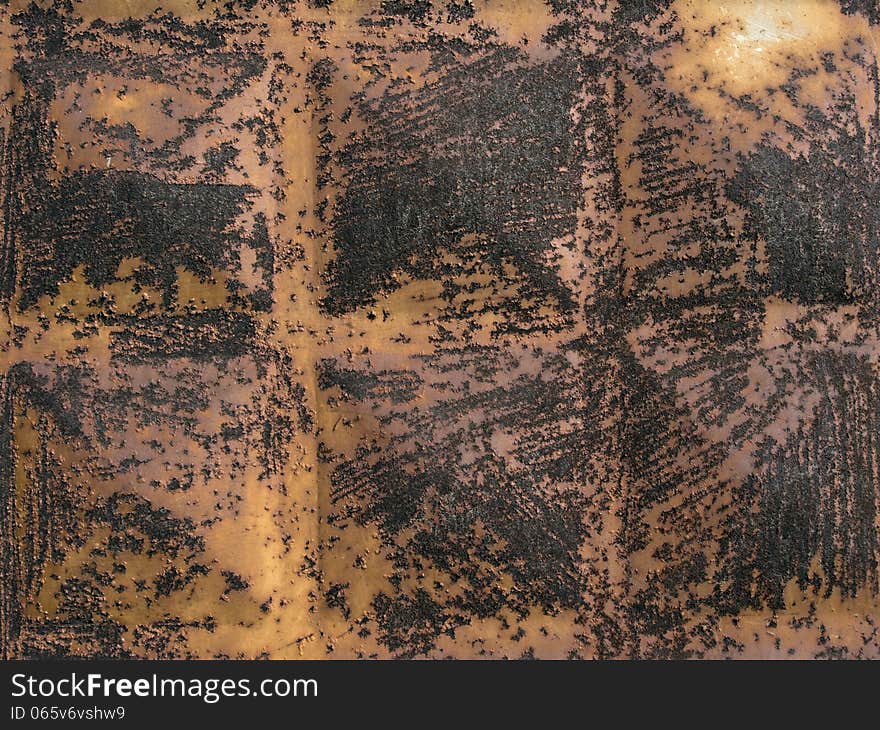 Very old and scratched rusty metal background. Very old and scratched rusty metal background