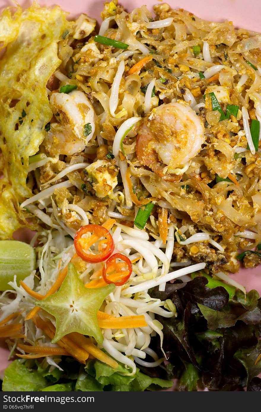 Thai food Fried Rice Sticks with Shrimp Pad Thai. Thai food Fried Rice Sticks with Shrimp Pad Thai