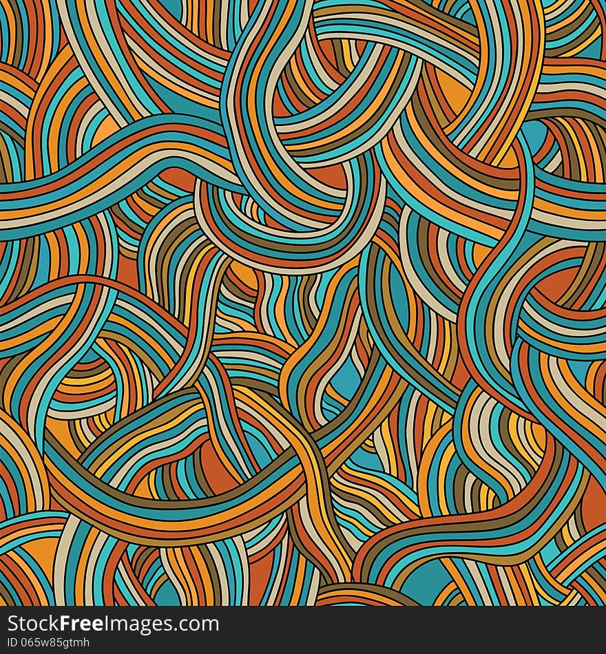 Seamless pattern of colored strips of smooth