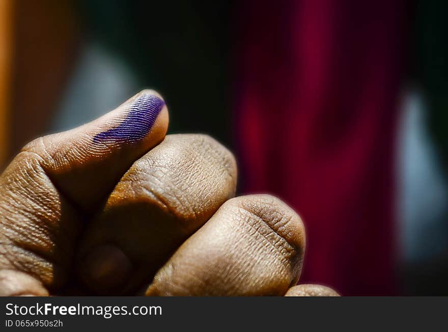 Fist with colorful dark background. Fist with colorful dark background