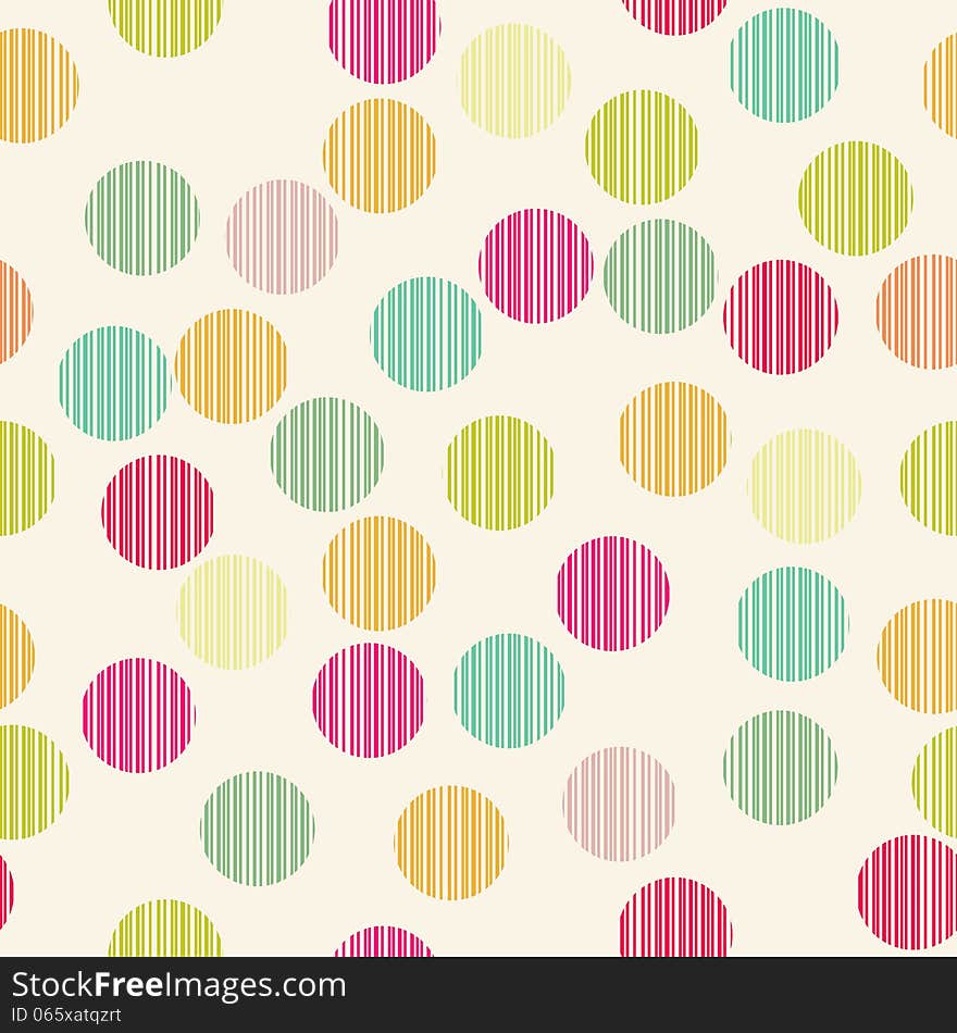 Simple circle seamless pattern