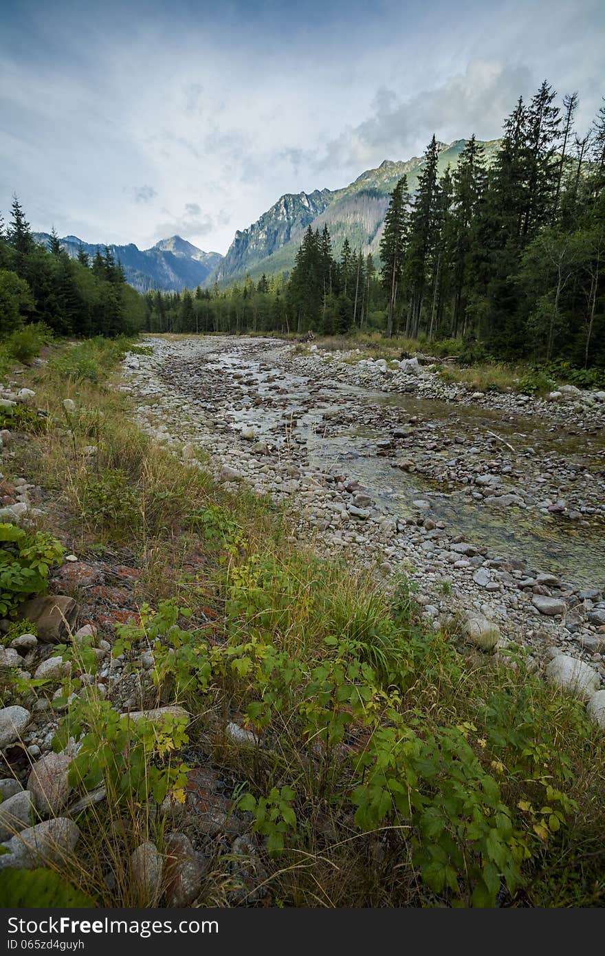 Beautiful Tatry mountains landscape