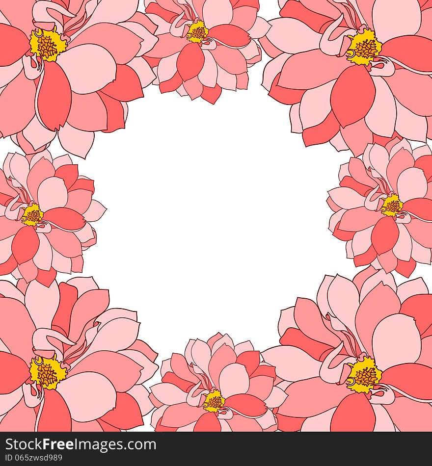 Fresh background with plants and flowers. Fresh background with plants and flowers