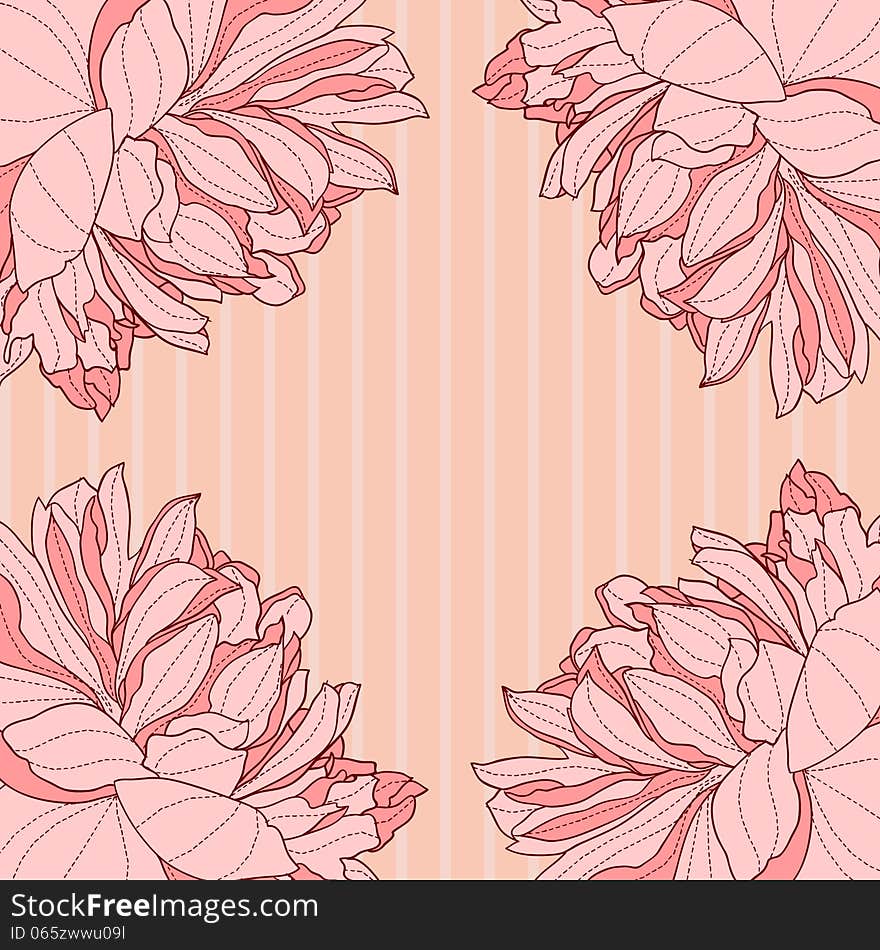 Fresh background with plants and flowers. Fresh background with plants and flowers