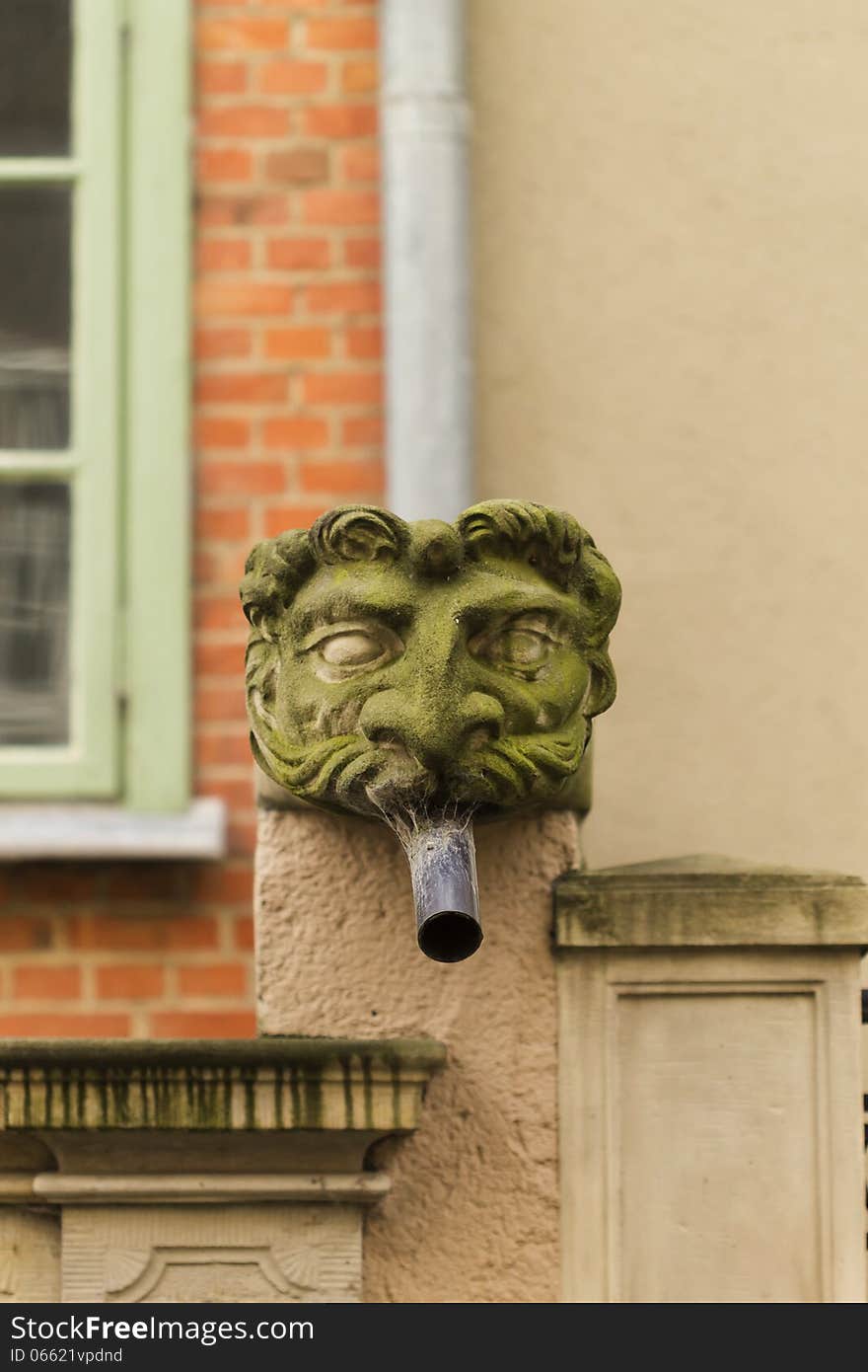 The historic finish gutters in Gdansk, Poland. The historic finish gutters in Gdansk, Poland