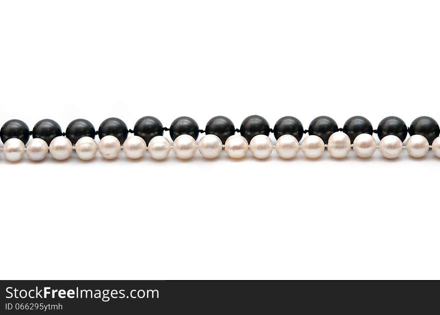 Black And White Pearls Rows