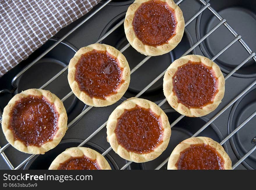 Cookies With Strawberry Jam