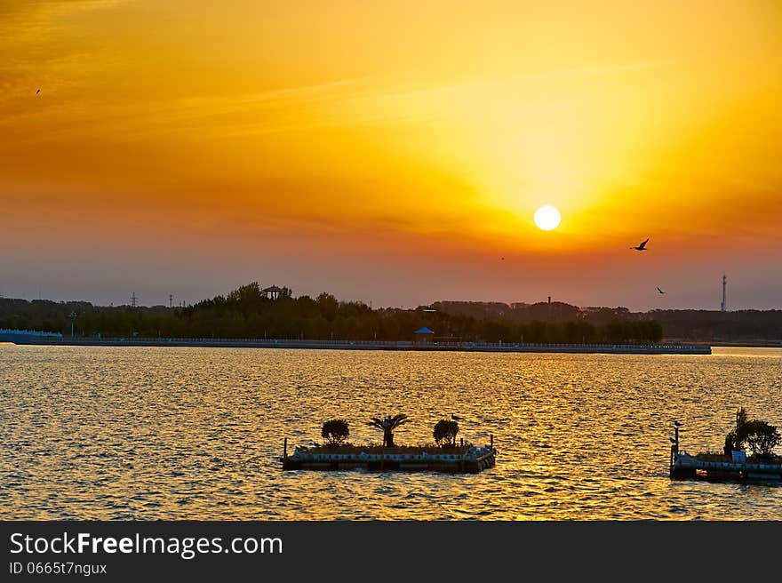 The photo taken in China's heilongjiang province daqing city,Chengfeng lake.The time is September 28, 2013. The photo taken in China's heilongjiang province daqing city,Chengfeng lake.The time is September 28, 2013.