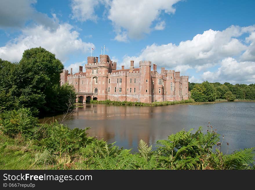 Herstmonceux castle in east sussex in england. Herstmonceux castle in east sussex in england