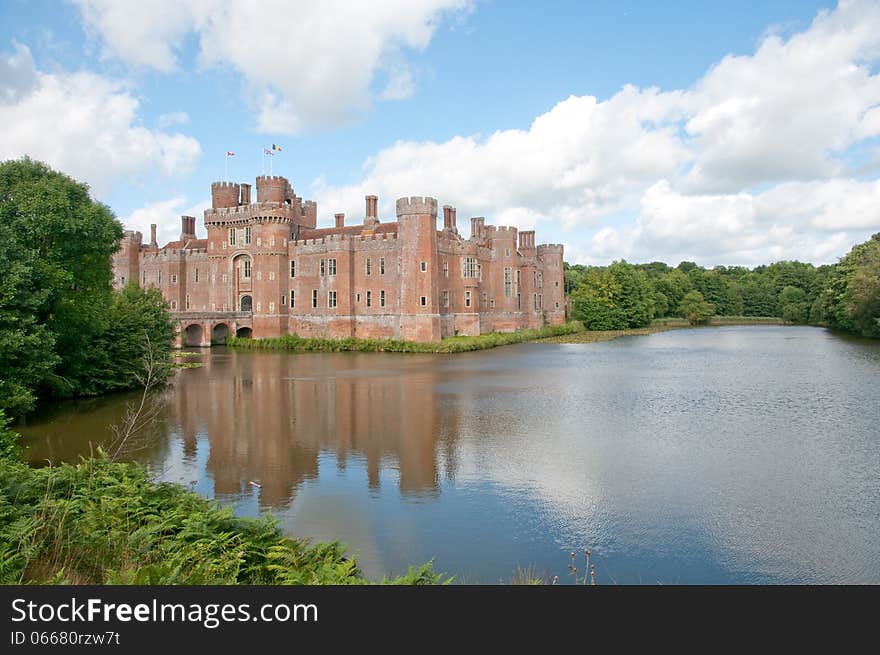 Herstmonceux castle in east sussex in england. Herstmonceux castle in east sussex in england